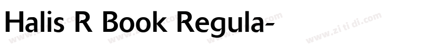Halis R Book Regula字体转换